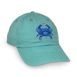Load image into Gallery viewer, Blue Crab: Embroidered Twill Cap - Gulf Aqua