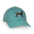 Load image into Gallery viewer, Chocolate Lab: Embroidered Twill Cap - Gulf Aqua