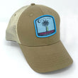 Load image into Gallery viewer, Palmetto Bear: Badged Trucker Cap - Driftwood