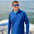 Load image into Gallery viewer, Skiff Dogs: Ocean Flex Quarter Zip - Tidal Blue