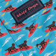 Load image into Gallery viewer, Doggy Paddle: Kid's Swim Trunks - Light Blue