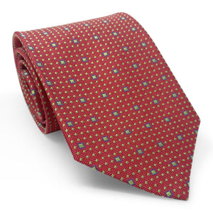 Bespoke Fine Squares: Tie - Red