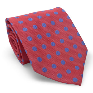 Bespoke Dotted Line: Tie - Red/Blue