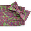 Load image into Gallery viewer, Paisley: Cummerbund Set - Green/Pink