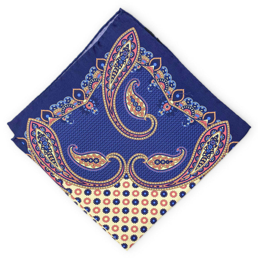 Astaire: Silk Pocket Square - Navy
