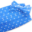 Load image into Gallery viewer, American Made Collared Greens Cummerbund Sets Blue Made in the USA