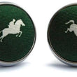 Load image into Gallery viewer, Equestrian Spot: Cufflinks - Green
