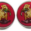 Load image into Gallery viewer, Duck Dogs: Cufflinks - Red w/ Yellow