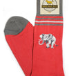 Load image into Gallery viewer, American Made Collared Greens Socks Red Made in the USA
