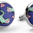 Load image into Gallery viewer, Hazard On Eight: Cufflinks - Navy/Pink