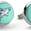 Load image into Gallery viewer, Shark Week: Cufflinks - Mint