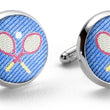 Load image into Gallery viewer, Tennis Racket: Cufflinks - Blue