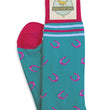Load image into Gallery viewer, American Made Collared Greens Socks Blue Made in the USA