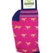Load image into Gallery viewer, American Made Collared Greens Socks Pink Made in the USA