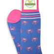 Load image into Gallery viewer, American Made Collared Greens Socks Blue Made in the USA