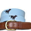 Load image into Gallery viewer, Lab Race: Embroidered Belt - Light Blue