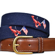 Load image into Gallery viewer, Patriotic Pinchers: Embroidered Belt - Navy
