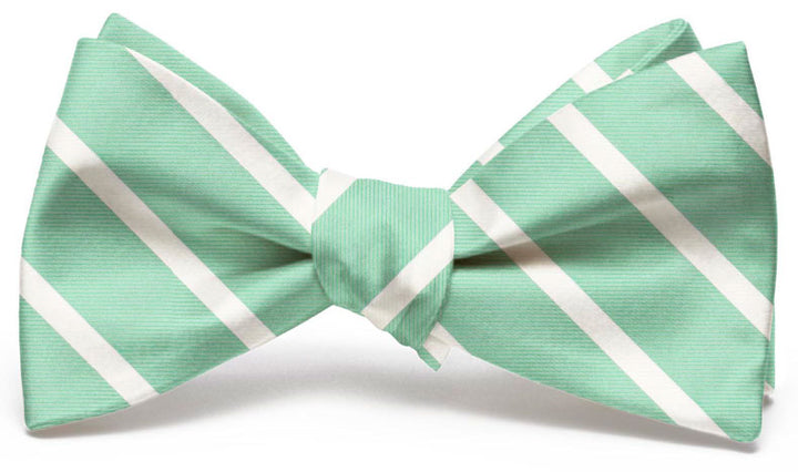 American Made Collared Greens Bow Tie Mint Made in the USA