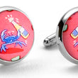 Load image into Gallery viewer, Drunken Crab: Cufflinks - Coral