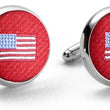 Load image into Gallery viewer, American Flag: Cufflinks - Red