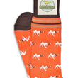 Load image into Gallery viewer, American Made Collared Greens Socks Orange Made in the USA
