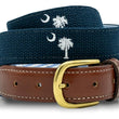 Load image into Gallery viewer, Palmetto Moon: Embroidered Belt - Navy