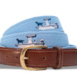 Load image into Gallery viewer, Skiff Dogs: Embroidered Belt - Light Blue