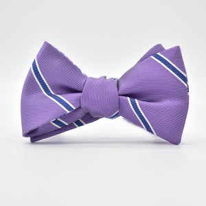 Boardroom Stripe: Bow Tie - Violet