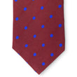 Load image into Gallery viewer, College Collection Dots: Tie - Marroon/Blue