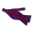 Load image into Gallery viewer, College Collection Stripes: Bow - Dark Red/Blue