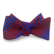 Load image into Gallery viewer, College Collection Stripes: Bow - Dark Red/Blue