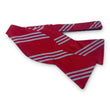 Load image into Gallery viewer, College Collection Stripes: Bow - Dark Red/Silver