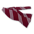 Load image into Gallery viewer, College Collection Stripes: Bow - Red/Silver