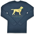 Load image into Gallery viewer, Good Boy: Long Sleeve T-Shirt - Yellow Lab on Steel Blue