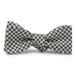 Load image into Gallery viewer, Gatsby Houndstooth: Bow Tie - Black