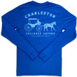 Load image into Gallery viewer, King Street Carriage: Long Sleeve T-Shirt - Harbor Blue