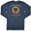 Load image into Gallery viewer, Vintage Sunset: Long Sleeve T-Shirt - Steel Blue
