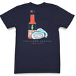 Load image into Gallery viewer, Oysters and Hot Sauce: Short Sleeve T-Shirt - Navy
