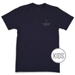 Load image into Gallery viewer, Trout Flag: Kid's Short Sleeve T-Shirt - Navy