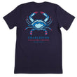 Load image into Gallery viewer, Charleston Blue Crab: Short Sleeve T-Shirt - Navy