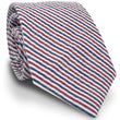 Load image into Gallery viewer, Seersucker: Boy's Carolina Cotton Tie - Red, White, and Blue
