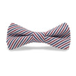 Load image into Gallery viewer, Seersucker: Boy's Carolina Cotton Bow Tie - Red, White, and Blue