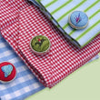 Load image into Gallery viewer, Lacrosse: Cufflinks - Blue