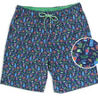 Load image into Gallery viewer, Tiki Happy Hour: Swim Trunks - Navy