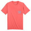 Load image into Gallery viewer, Skiff Dogs Hometown: Pocket Short Sleeve T-Shirt - Coral/Light Blue