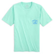 Load image into Gallery viewer, Skiff Dogs Hometown: Pocket Short Sleeve T-Shirt - Mint/Blue