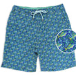 Load image into Gallery viewer, Staghorn Swim: Swim Trunks - Blue/Mint