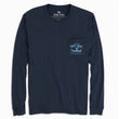 Load image into Gallery viewer, Summer Catch: Pocket Long Sleeve T-Shirt - Navy