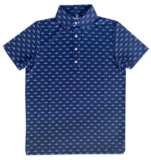 Skiff Dogs: Upcycled Club Polo - Navy