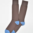 Load image into Gallery viewer, Pedigree Mid-Calf Solid: Socks - Brown